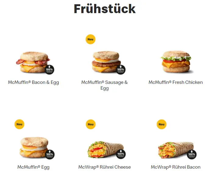 Mc Donalds Frühstück