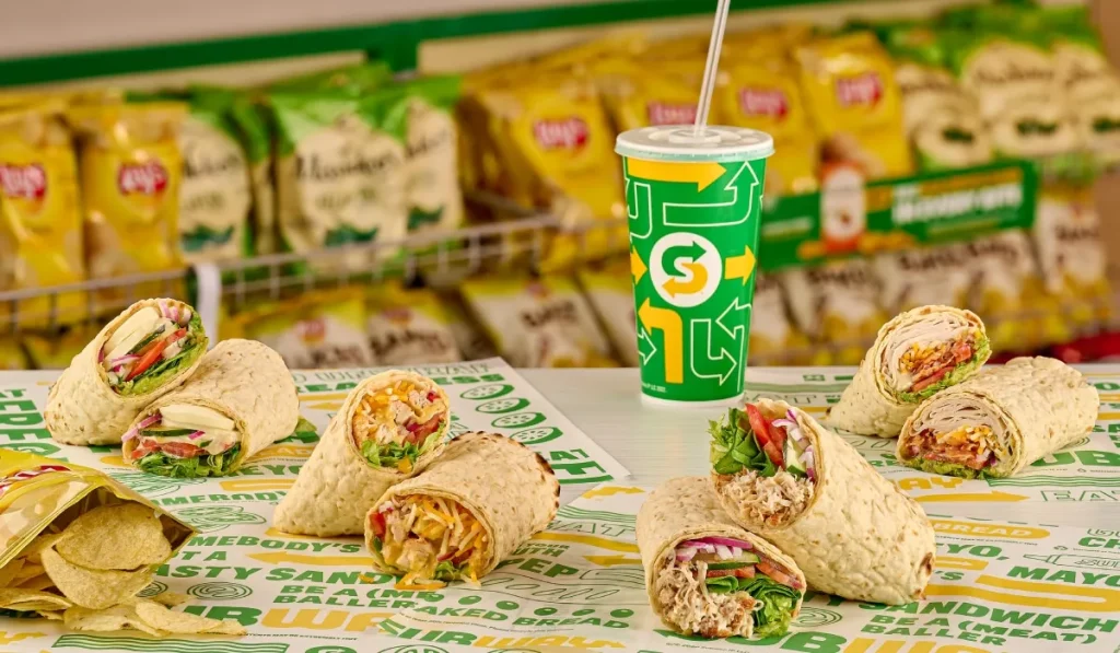 Subway Wraps Menü