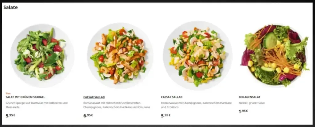 Ikea Salate Speisekarte Mit Preise