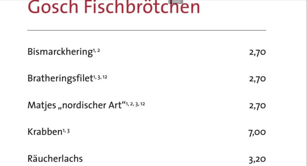 Gosch Fischbrotchen