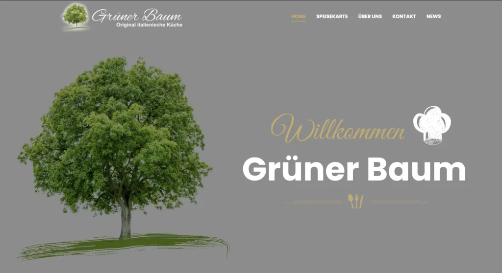 Grüner Baum Speisekarte