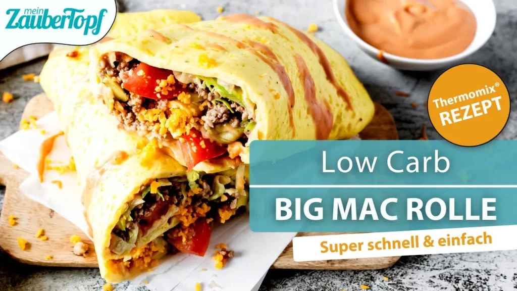 Low Carb Big Mac Rolle