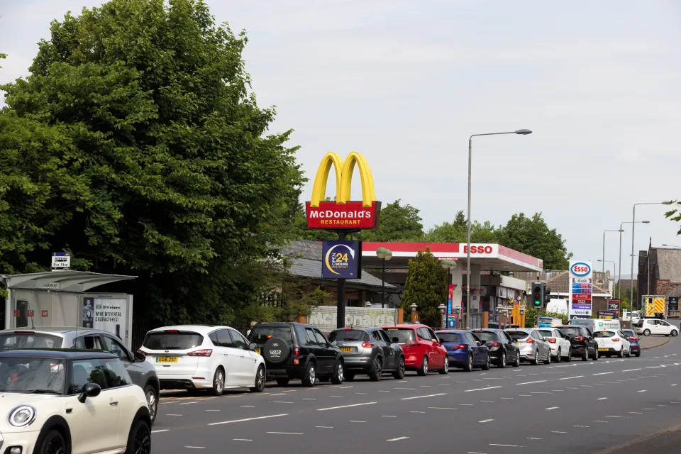 Stevenston Scotland Hawkhill Retail Park McDonalds